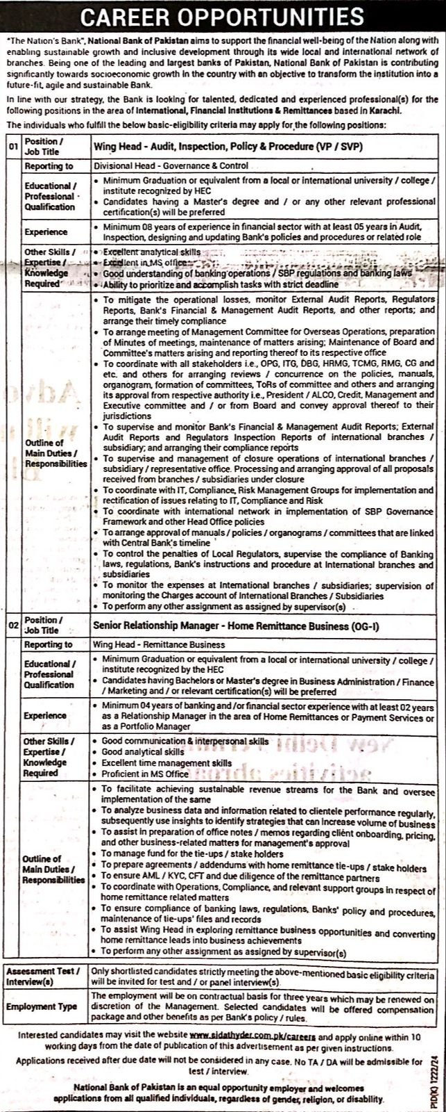 Senior Relationship Manager